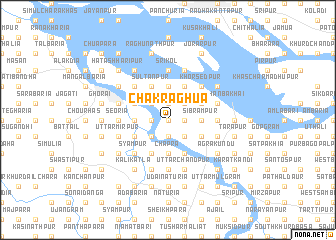 map of Chak Rāghua