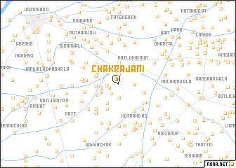 map of Chak Rajāni