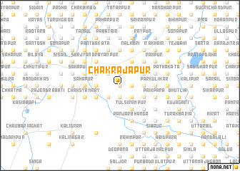 map of Chak Rājāpur