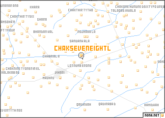 map of Chak Seven-Eight L