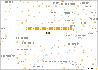 map of Chak Seven Hundred One A