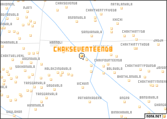 map of Chak Seventeen DB