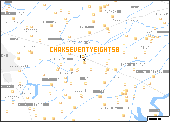 map of Chak Seventy-eight SB