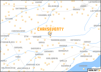 map of Chak Seventy
