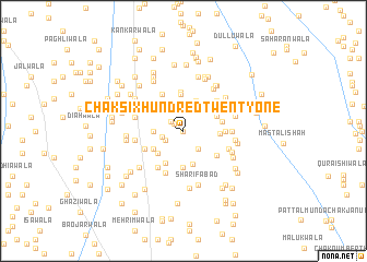 map of Chak Six Hundred Twenty-one