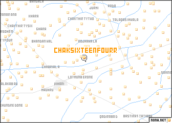 map of Chak Sixteen-Four R