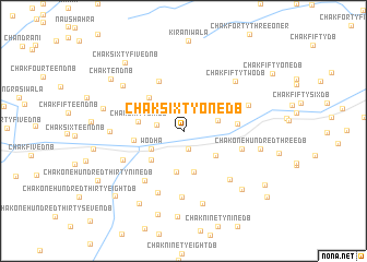 map of Chak Sixty-one DB