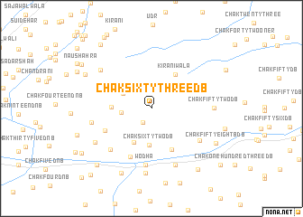 map of Chak Sixty-three DB
