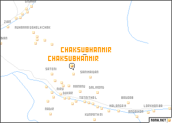 map of Chak Subhān Mīr