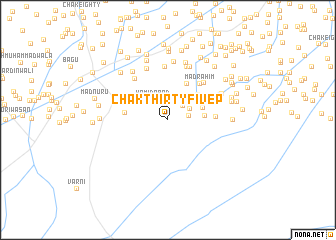 map of Chak Thirty-five P