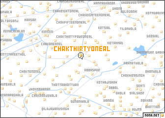 map of Chak Thirty-One A L