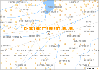 map of Chak Thirty-seven-Twelve L