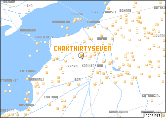 map of Chak Thirty-seven