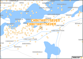 map of Chak Thirty-seven