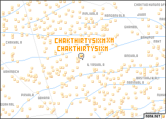 map of Chak Thirty-six M