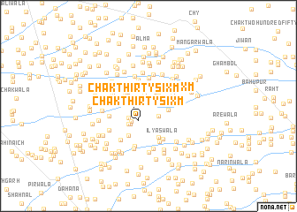 map of Chak Thirty-six M