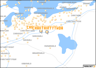 map of Chak Thirty-two A