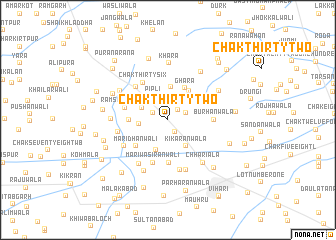 map of Chak Thirty-two