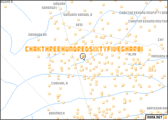 map of Chak Three Hundred Sixty-five Gharbi