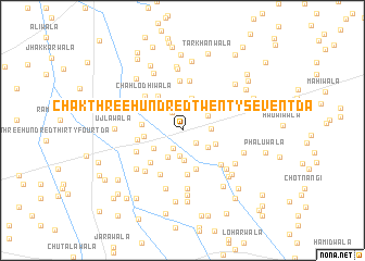 map of Chak Three Hundred Twenty-seven TDA