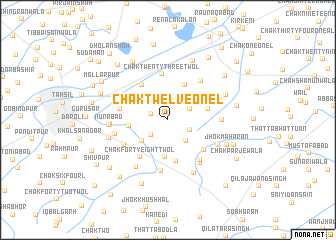 map of Chak Twelve-One L