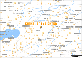 map of Chak Twenty-eight GD