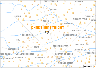 map of Chak Twenty-eight