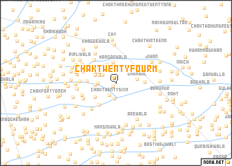 map of Chak Twenty-four M