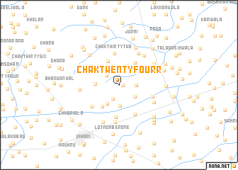 map of Chak Twenty-Four R