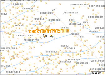 map of Chak Twenty-six M