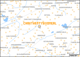 map of Chak Twenty-six-One A L