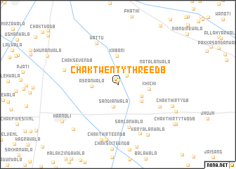 map of Chak Twenty-three DB