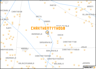 map of Chak Twenty-two DB