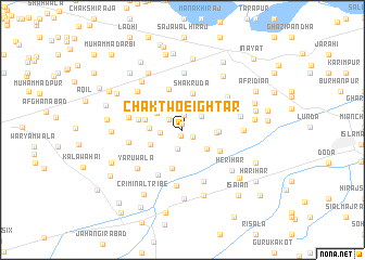 map of Chak Two-Eight AR