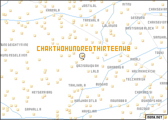 map of Chak Two Hundred Thirteen WB