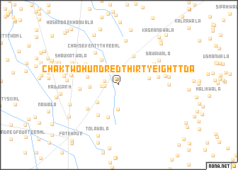 map of Chak Two Hundred Thirty-eight TDA