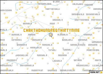 map of Chak Two Hundred Thirty-nine