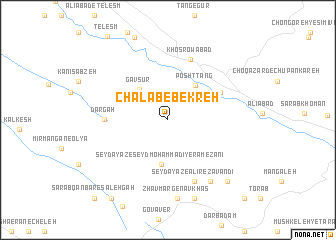 map of Chālāb-e Bekreh