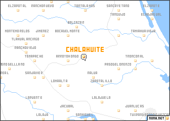 map of Chalahuite