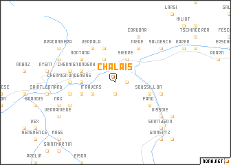 map of Chalais