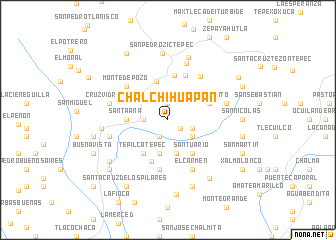 map of Chalchihuapan