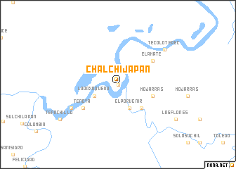 map of Chalchijapan