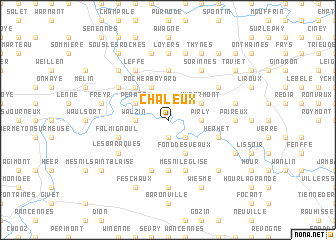 map of Chaleux