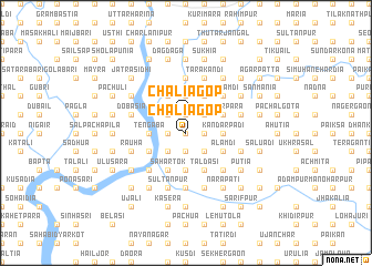 map of Chāliāgop