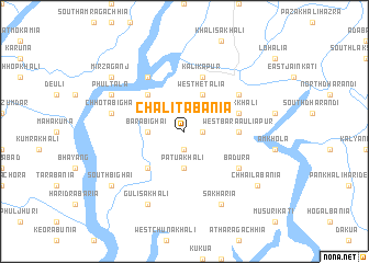 map of Chālitābania