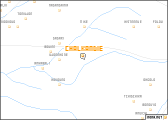 map of Chalkandié