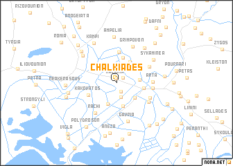 map of Chalkiádes