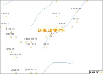 map of Challampaya