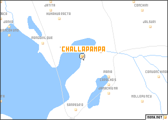 map of Challa Pampa