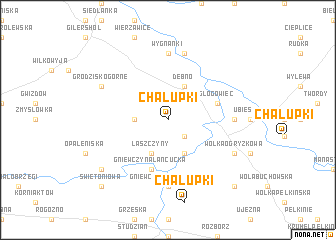 map of Chałupki